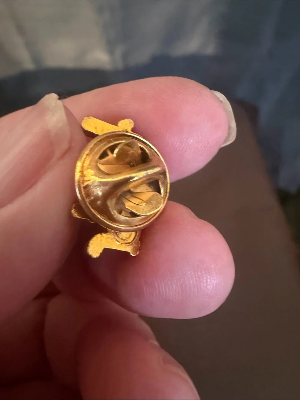 Gold Tone & Silver Cufflink Set - Two-Tone Men's Accessory